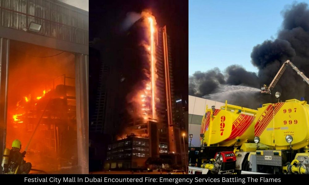 Festival City Mall In Dubai Encountered Fire Emergency Services Battling The Flames