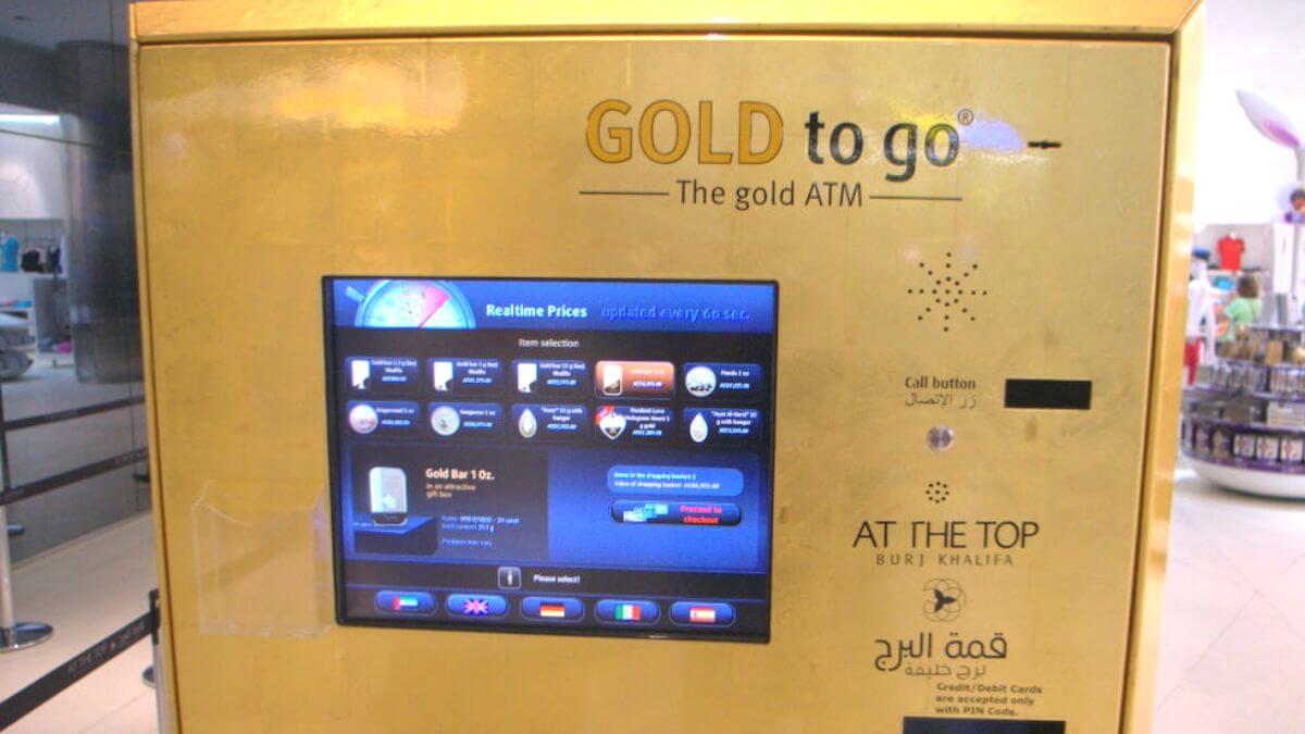 The Gold Market Provides ATM Machines With Gold Bars