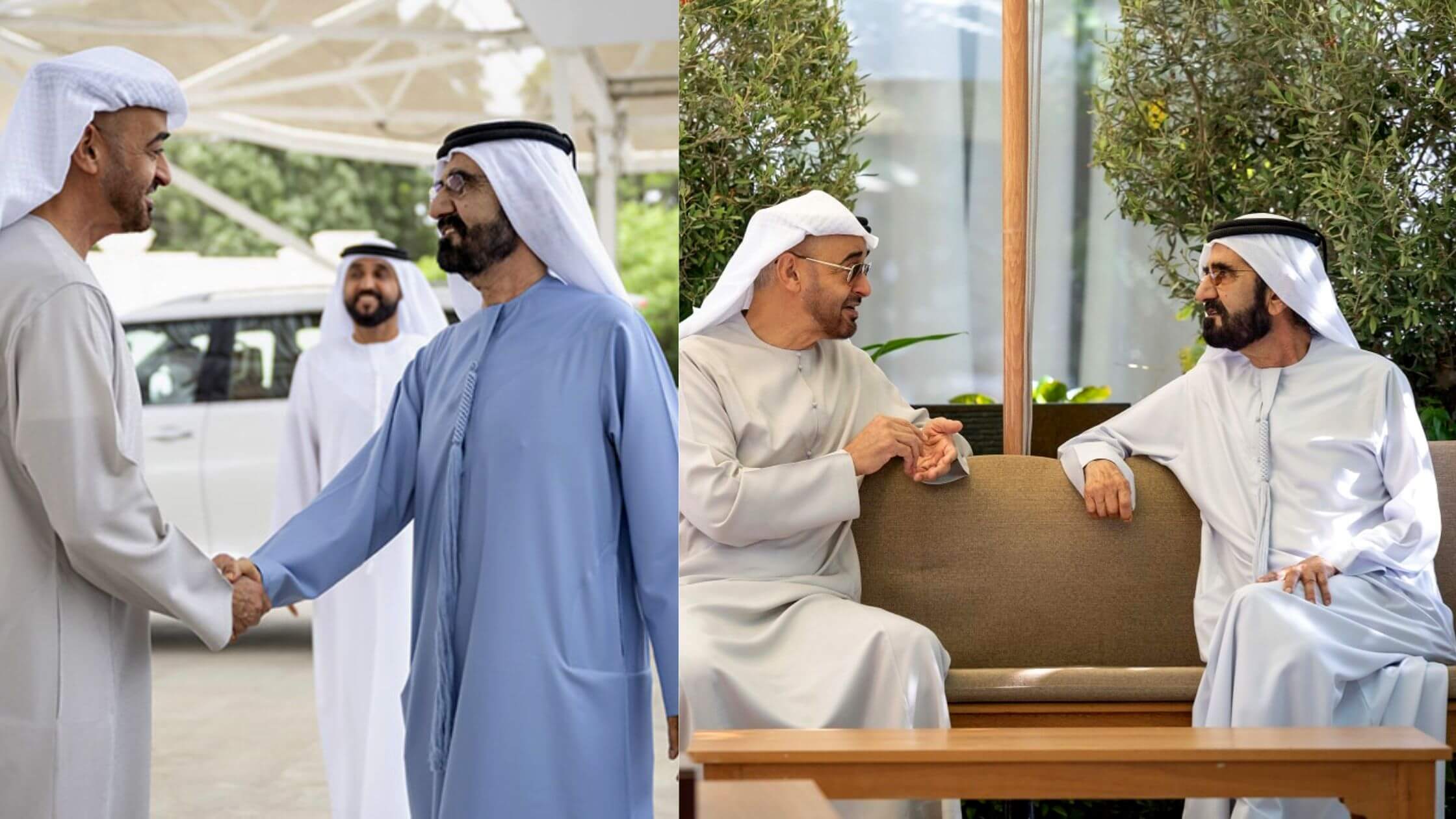 The UAE President And Vice President Meet In Dubai 