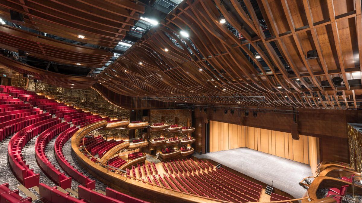The architecture of Dubai Opera