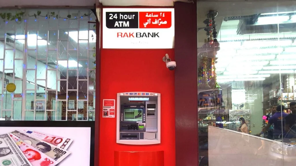 RAKBANK Cash Deposit Machines (CDM ) in Dubai