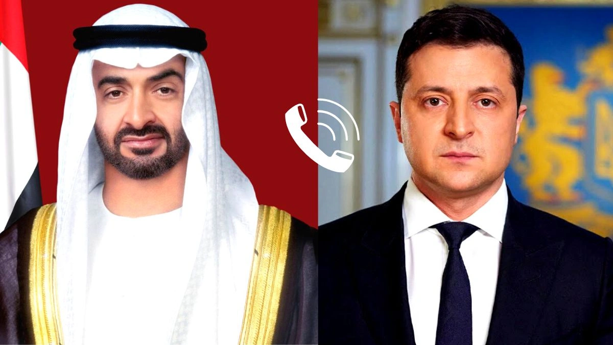 UAE President HH Sheikh Mohamed Receives Call from Ukrainian President Volodymyr Zelenskyy