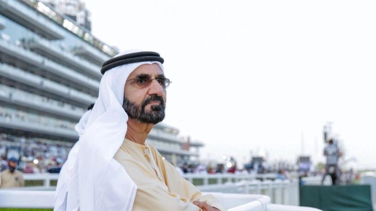 Dubai Ruler Sheikh Mohammed Welcomes The World At Dubai World Cup
