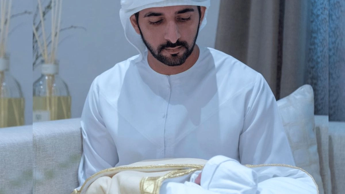 Sheikh Hamdan Shares First pictures Of Baby Boy