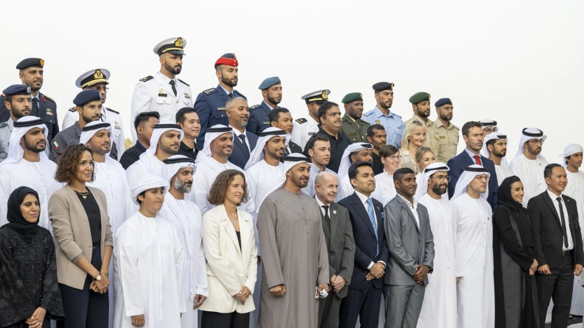 UAE President Receives UAE's Swimming Team 62