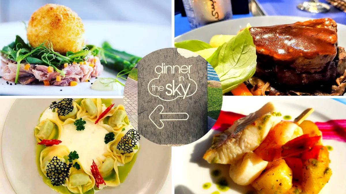 dinner in the sky dubai price - cost- menu