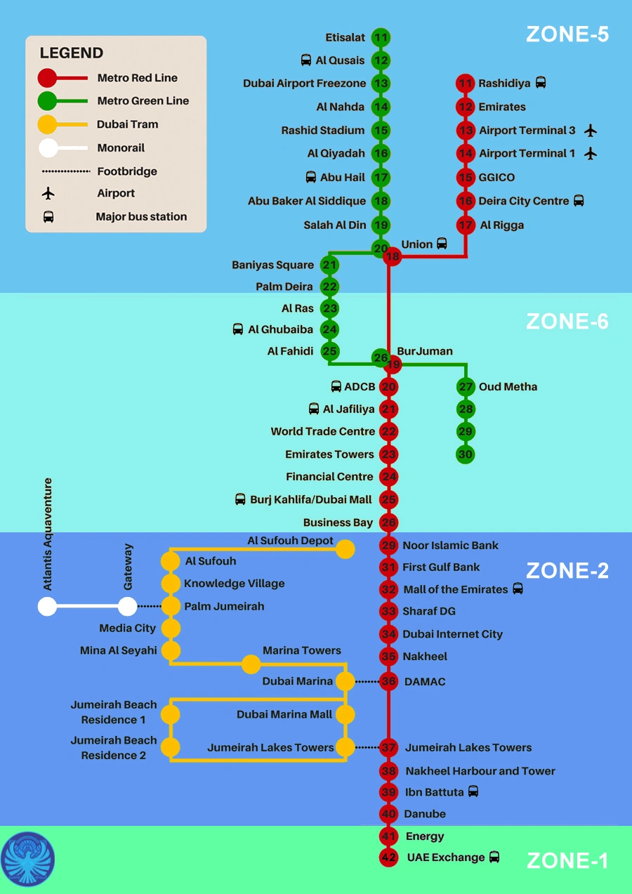 dubai metro map 2023