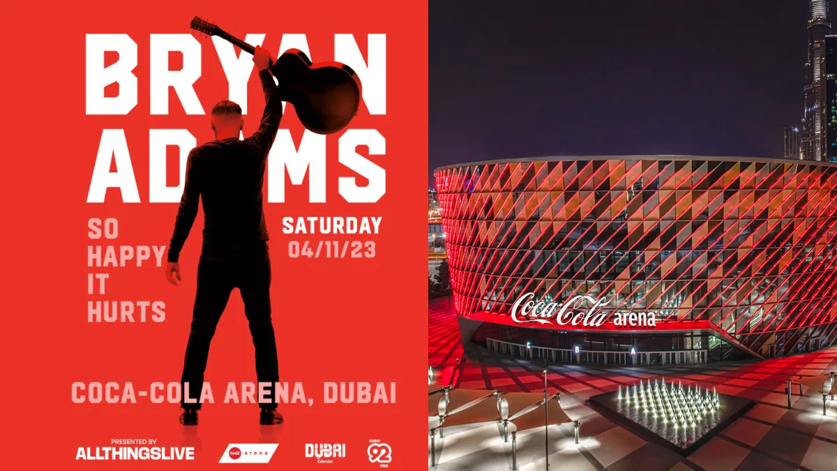 Bryan Adams Will Be Performing Live In Dubai Coca-Cola Arena