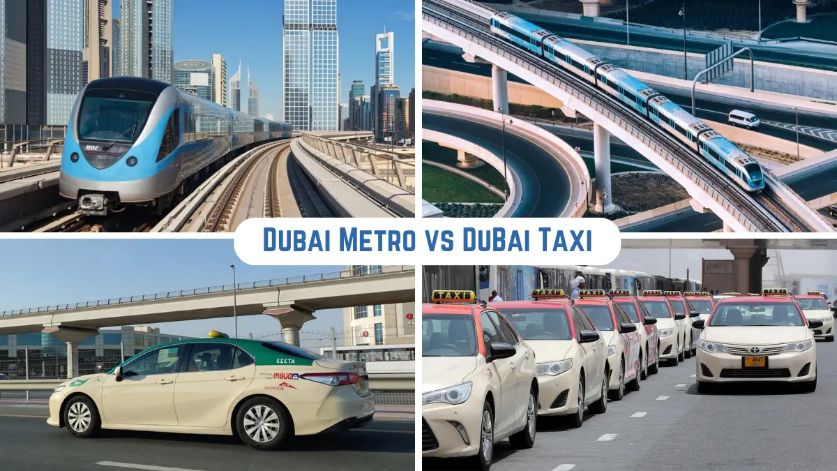 Dubai metro vs dubai taxi price, cost,which is better