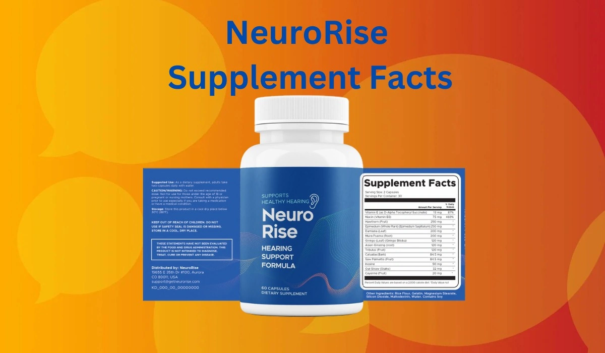 NeuroRise supplement facts