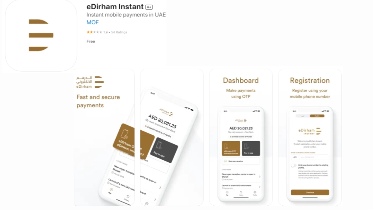e-dirham card mobile app