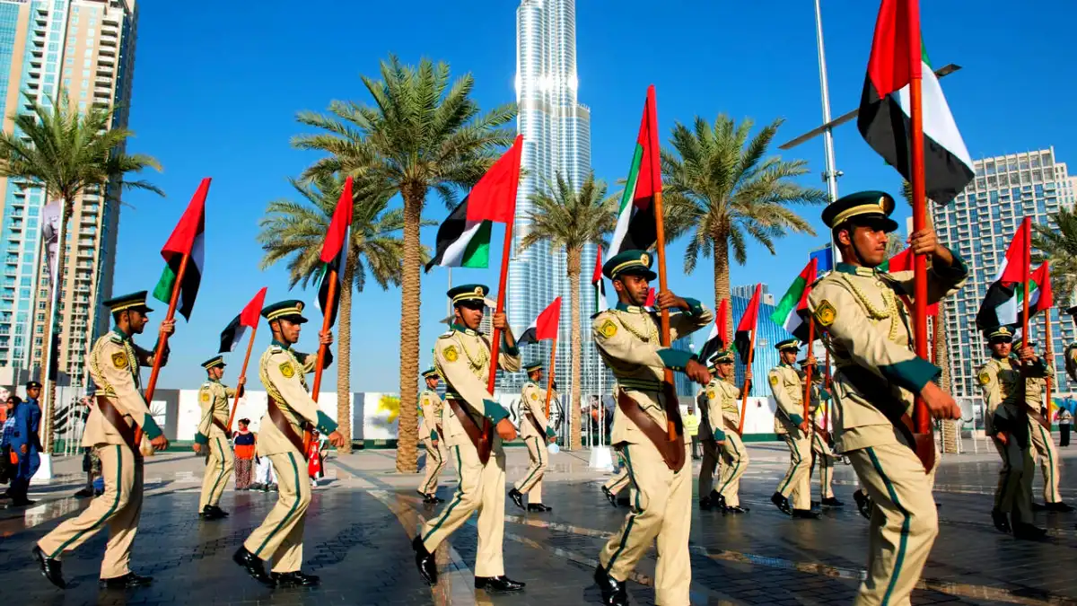 uae military route march